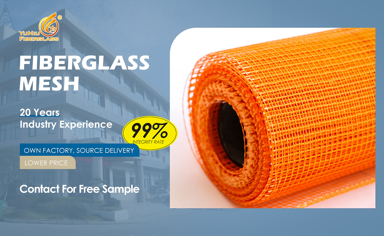 Malha de fibra de vidro com o menor preço da história 60gsm Malha de fibra de vidro para materiais de reforço de parede